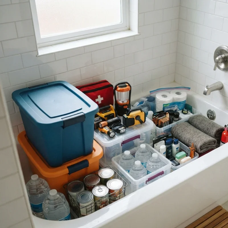 Unused Bathtub Storage Ideas