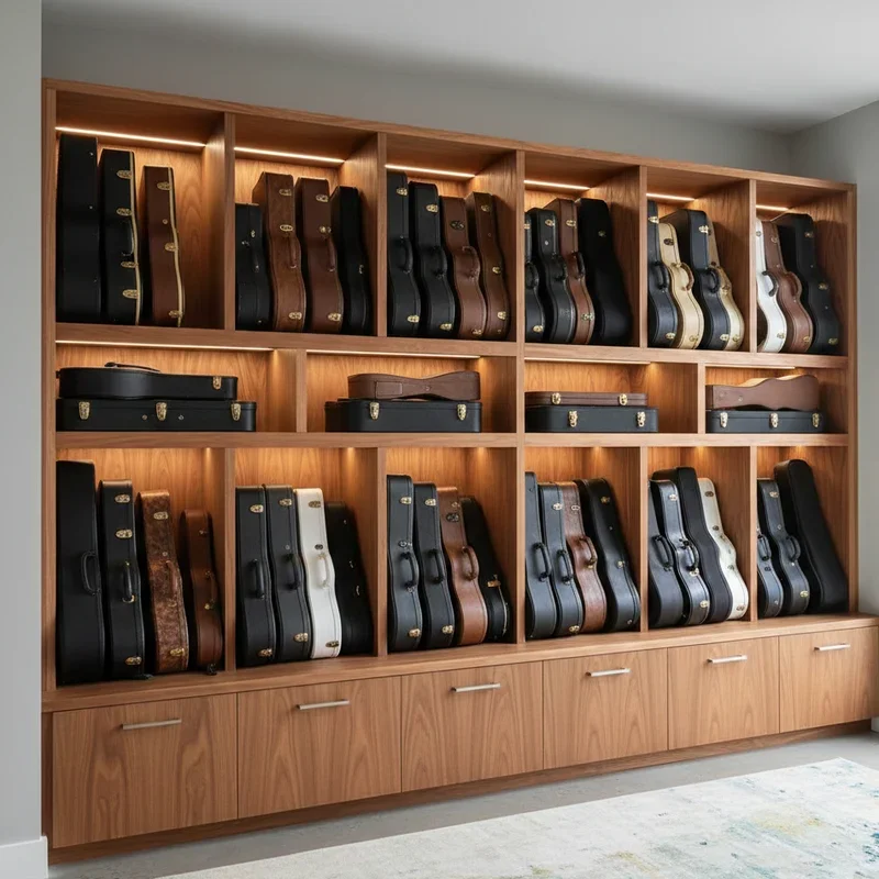 Guitar Case Storage Ideas