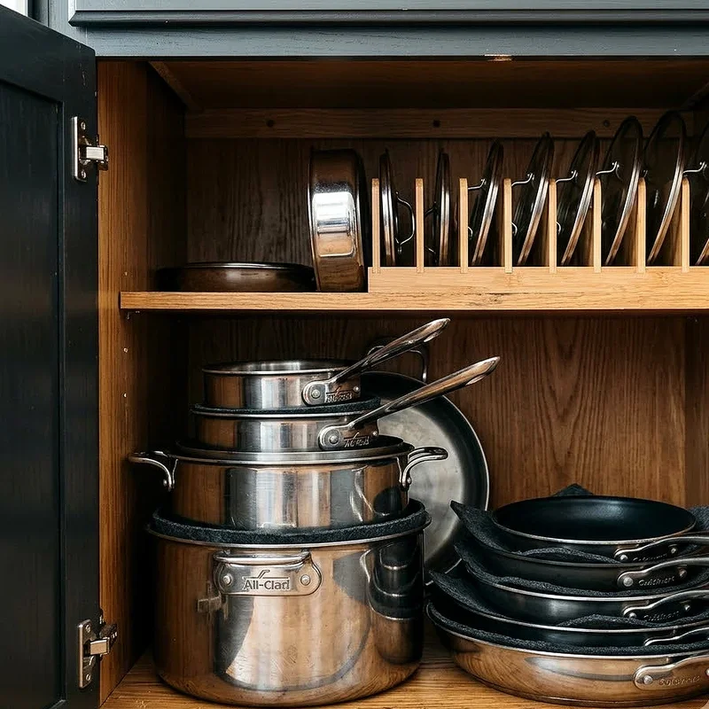 Pots and Pans Cabinet Storage Ideas
