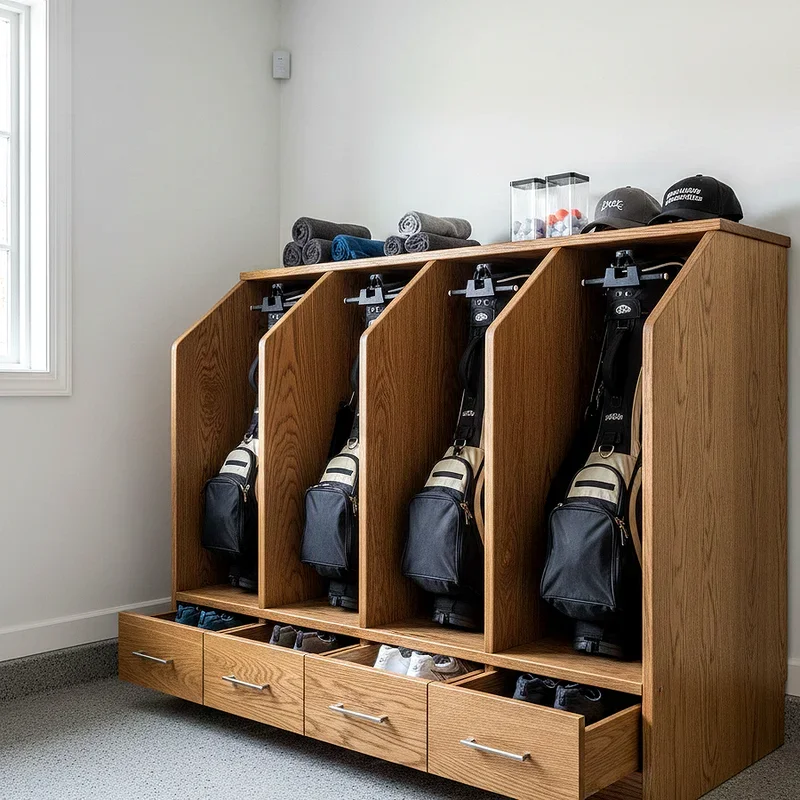 Golf Bag Storage Ideas
