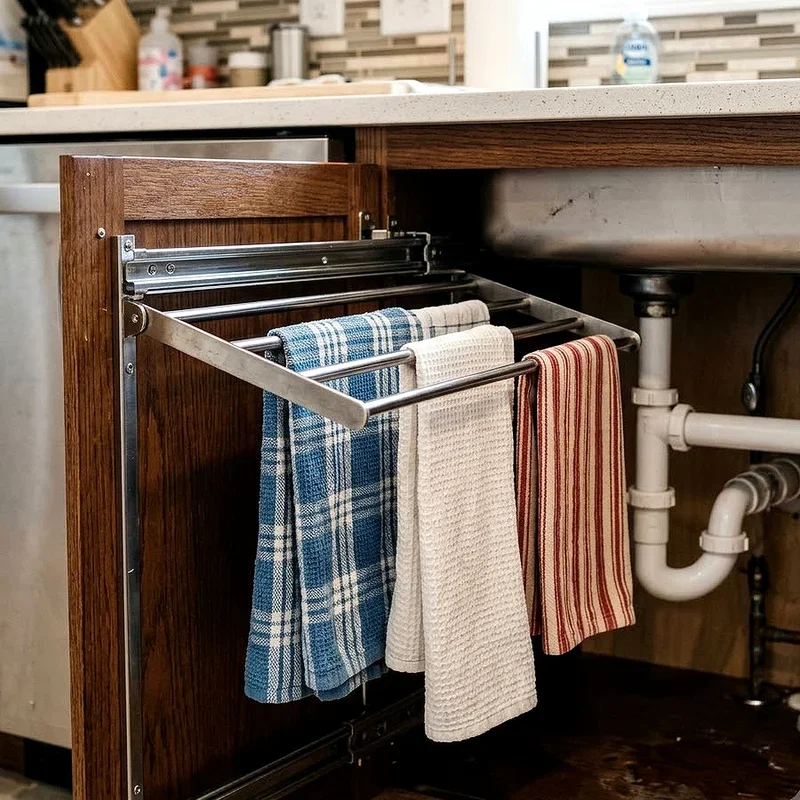 Dish Towel Storage Ideas