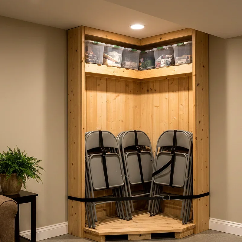 Folding Chair Storage Ideas