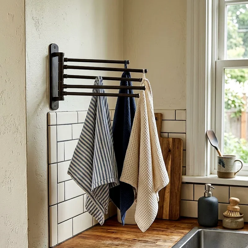 Dish Towel Storage Ideas