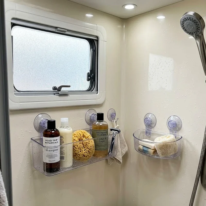 RV Shower Storage Ideas