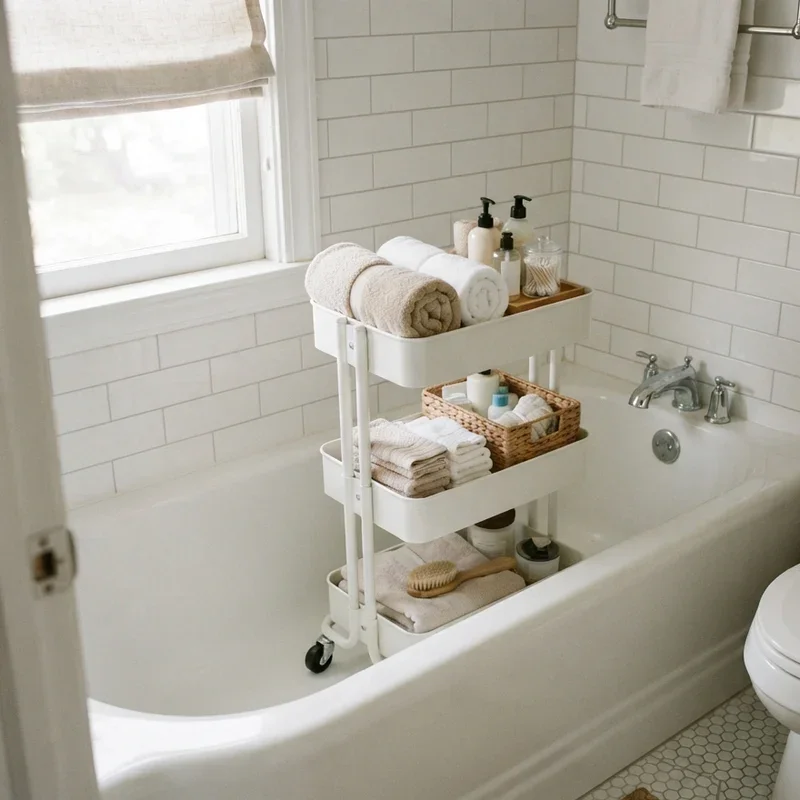 Unused Bathtub Storage Ideas