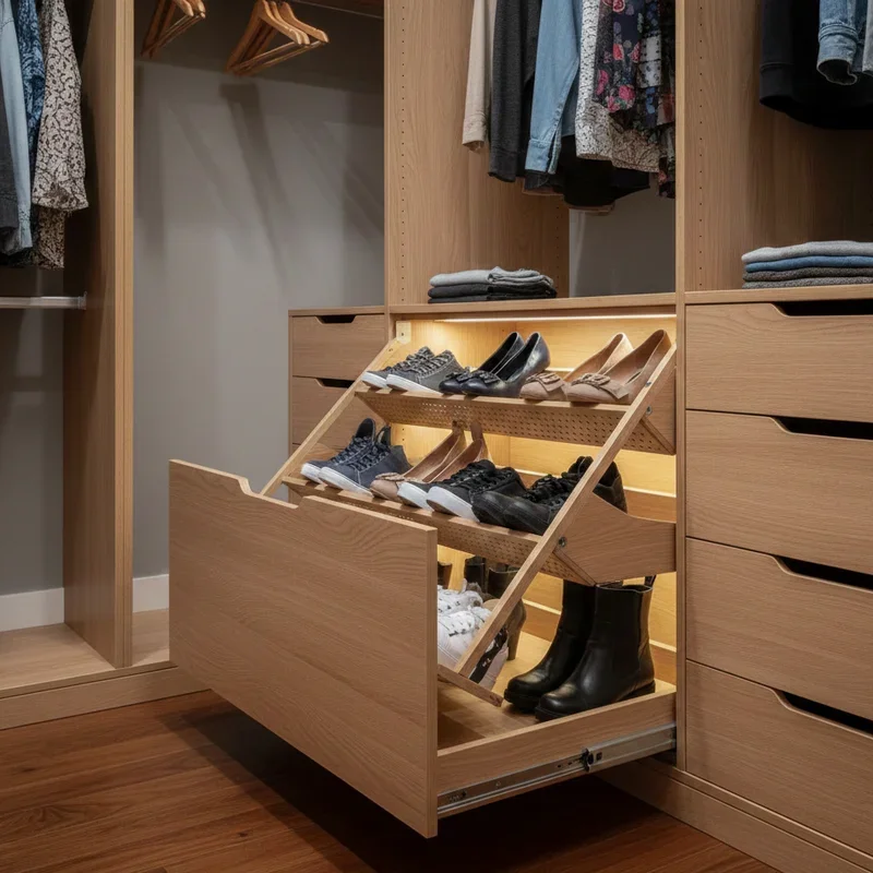 Hidden Shoe Storage Ideas