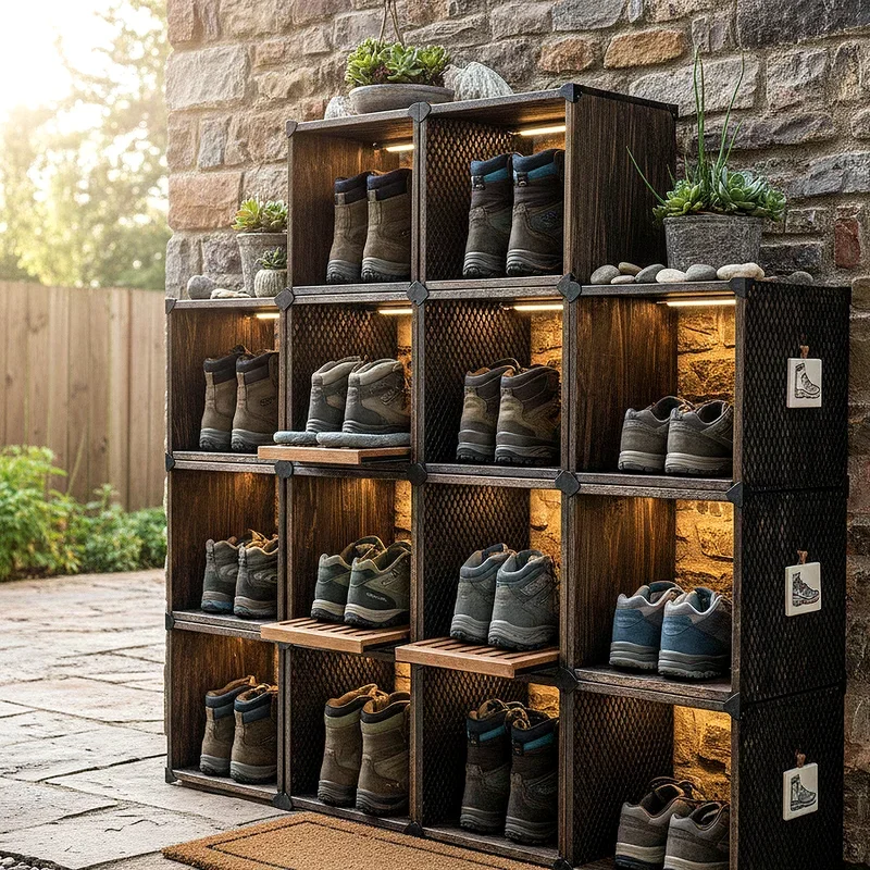 Outdoor Shoe Storage Ideas
