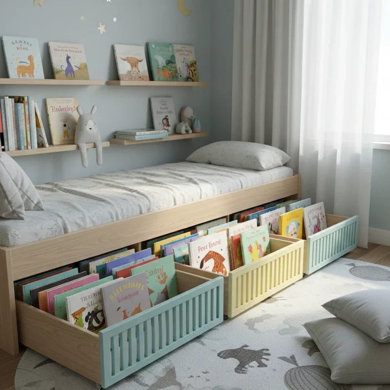 Kids Book Storage Ideas