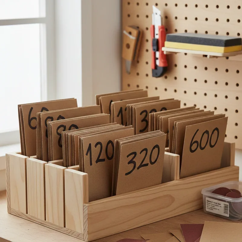 Sandpaper Storage Ideas