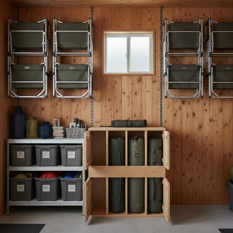 Camping Chair Storage Ideas