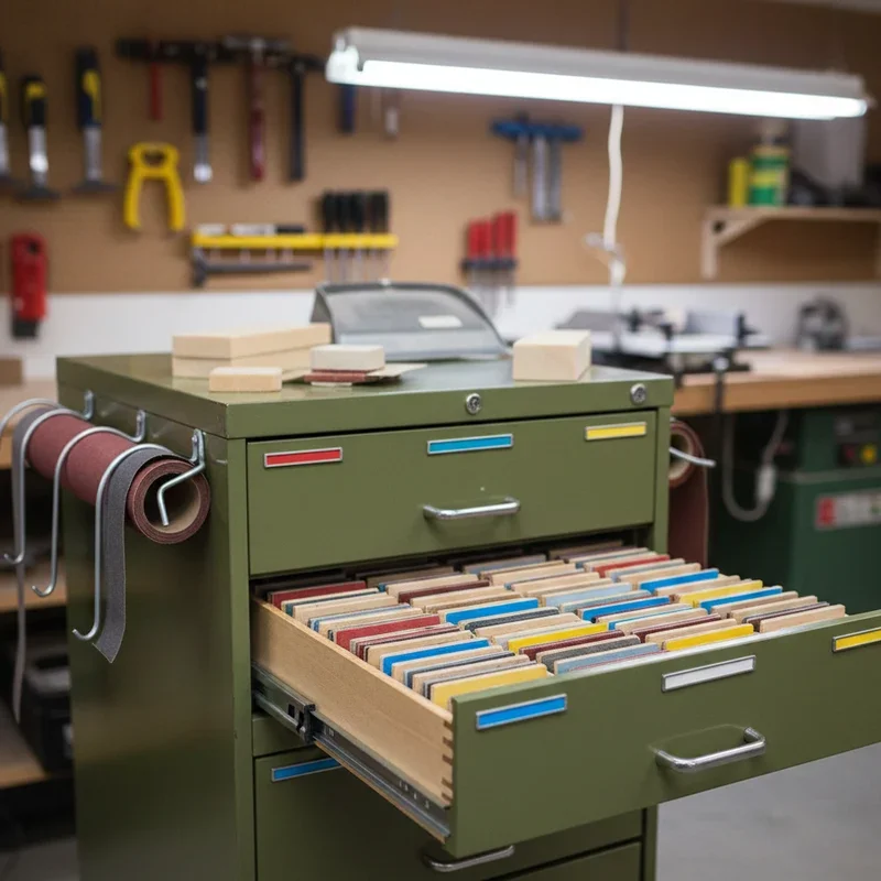 Sandpaper Storage Ideas