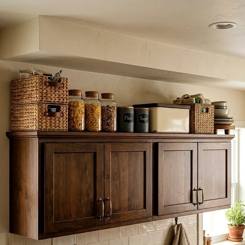 Above Kitchen Cabinet Storage Ideas