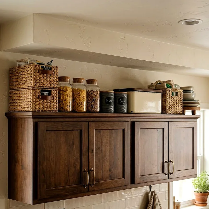 15 Above Kitchen Cabinet Storage Ideas to Upgrade Your Kitchen