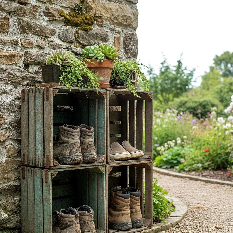 Outdoor Shoe Storage Ideas