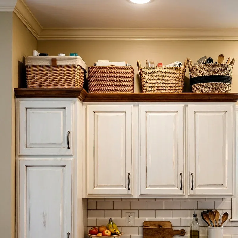 Above Kitchen Cabinet Storage Ideas
