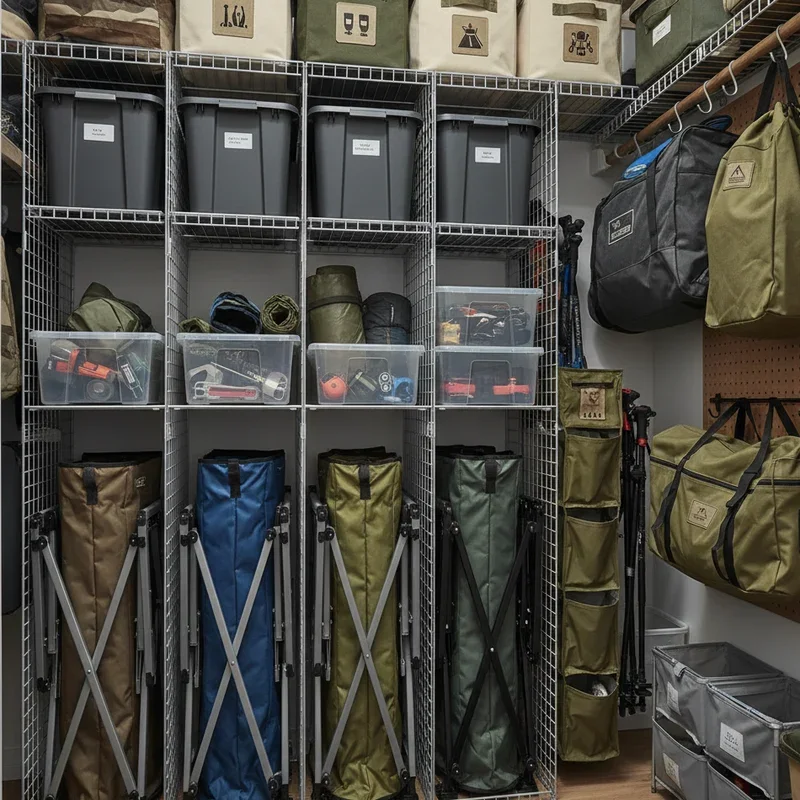 Camping Chair Storage Ideas