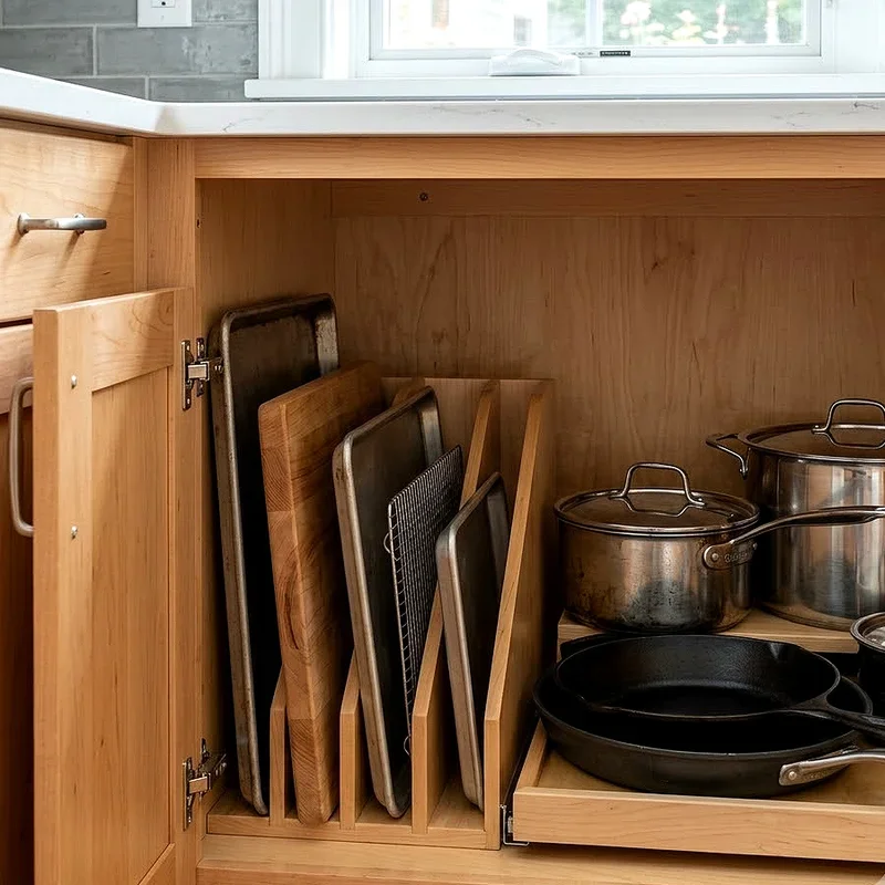 Pots and Pans Cabinet Storage Ideas