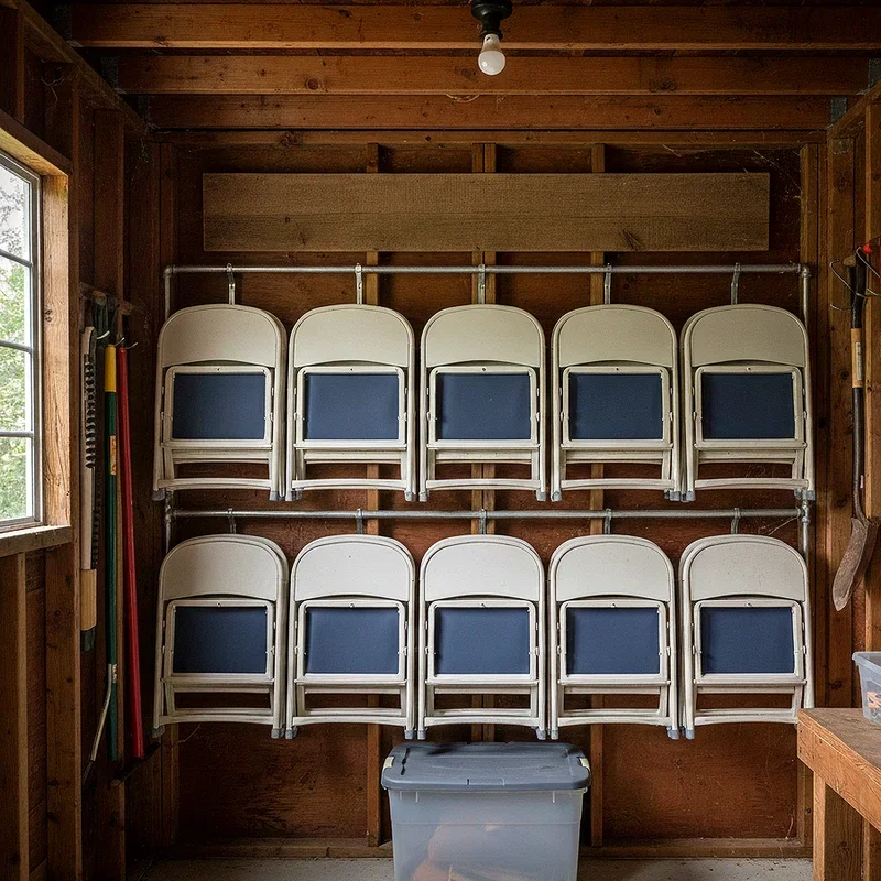 Folding Chair Storage Ideas