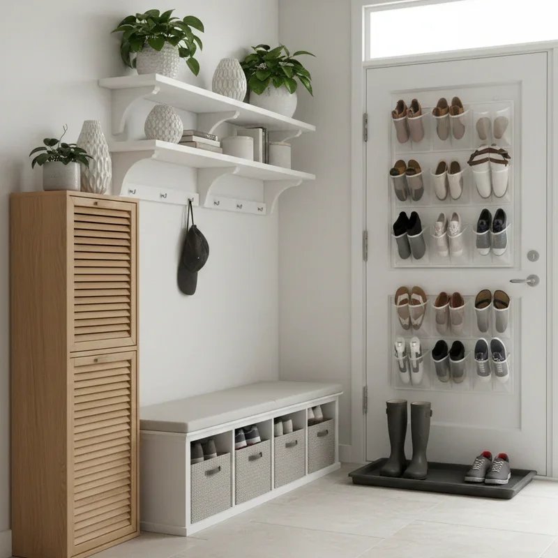 Organized Entryway Shoe Storage