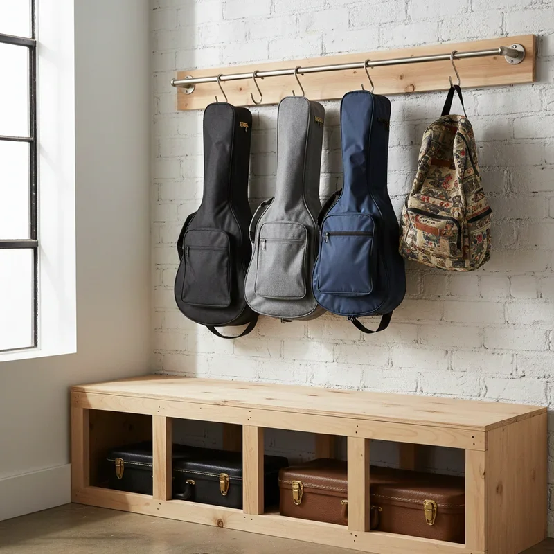 Guitar Case Storage Ideas
