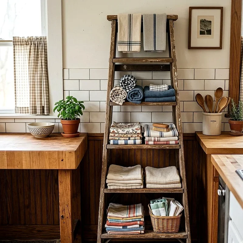 Dish Towel Storage Ideas