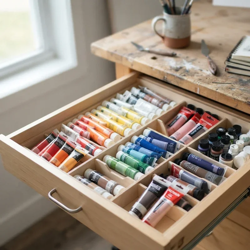 Acrylic Paint Storage Ideas