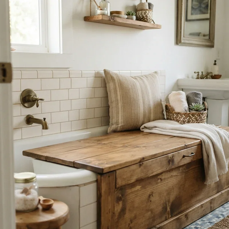 Unused Bathtub Storage Ideas