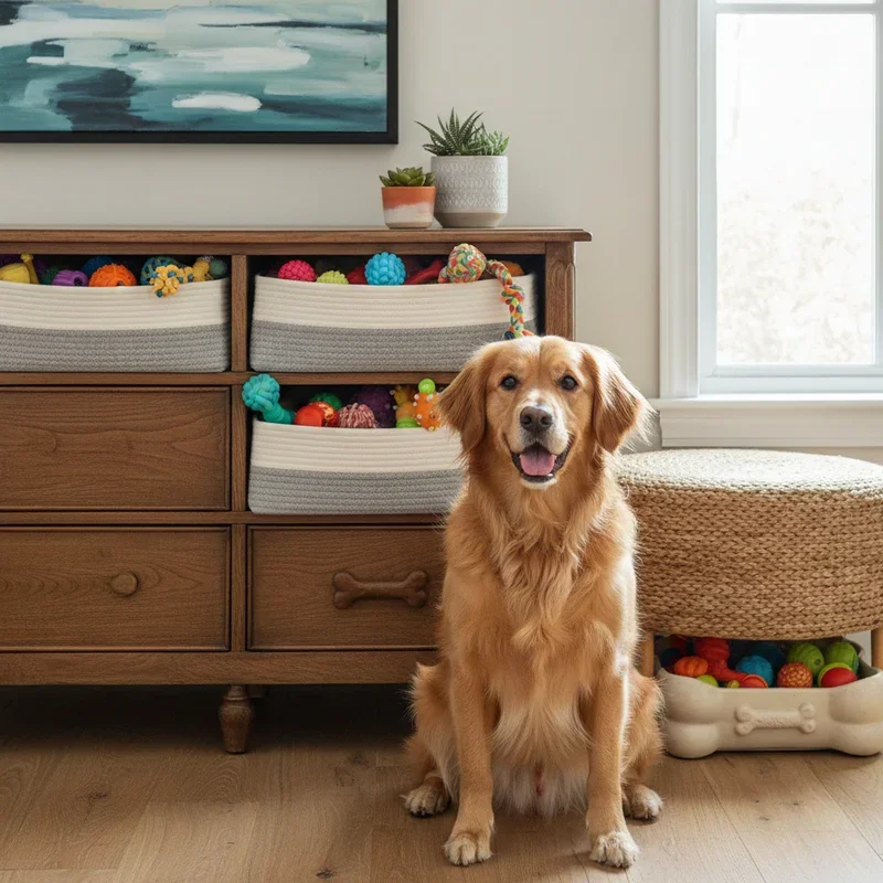 Dog Toy Storage Ideas
