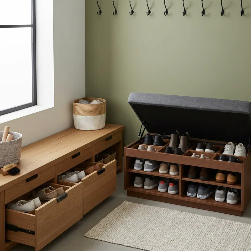 Hidden Shoe Storage Ideas