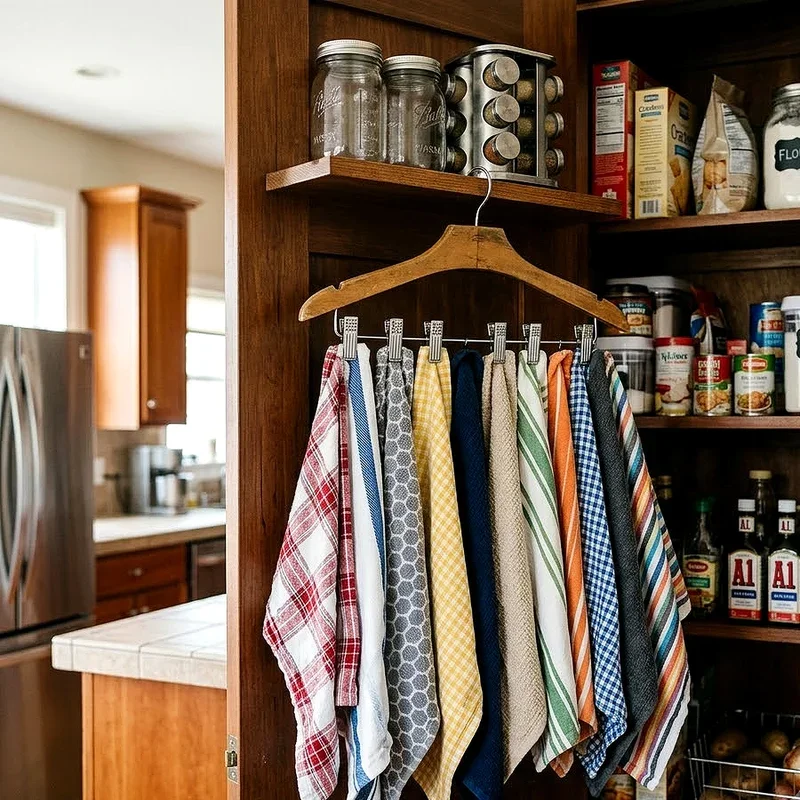 Dish Towel Storage Ideas