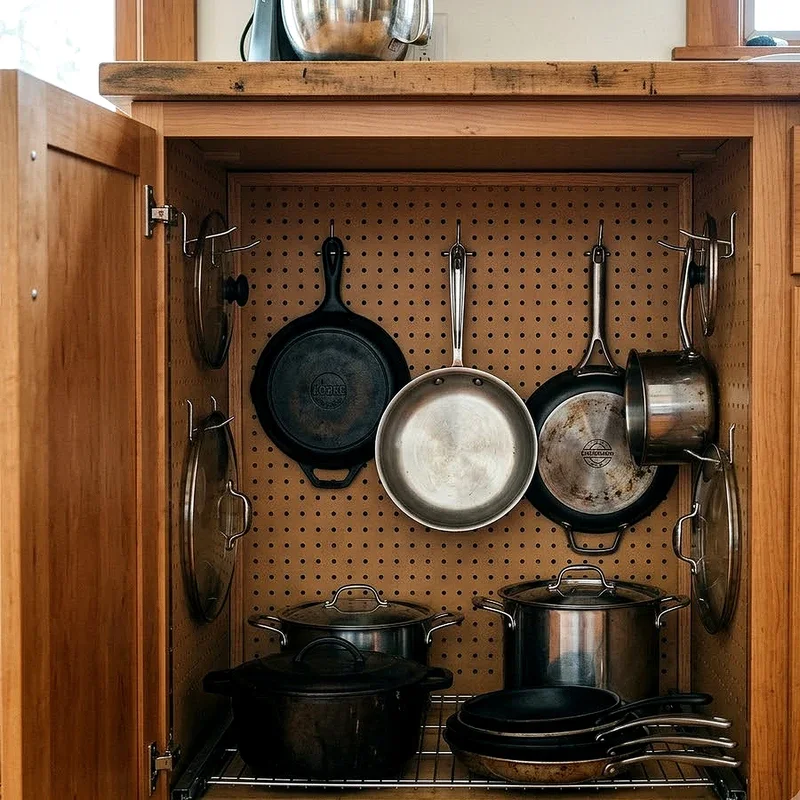 Pots and Pans Cabinet Storage Ideas