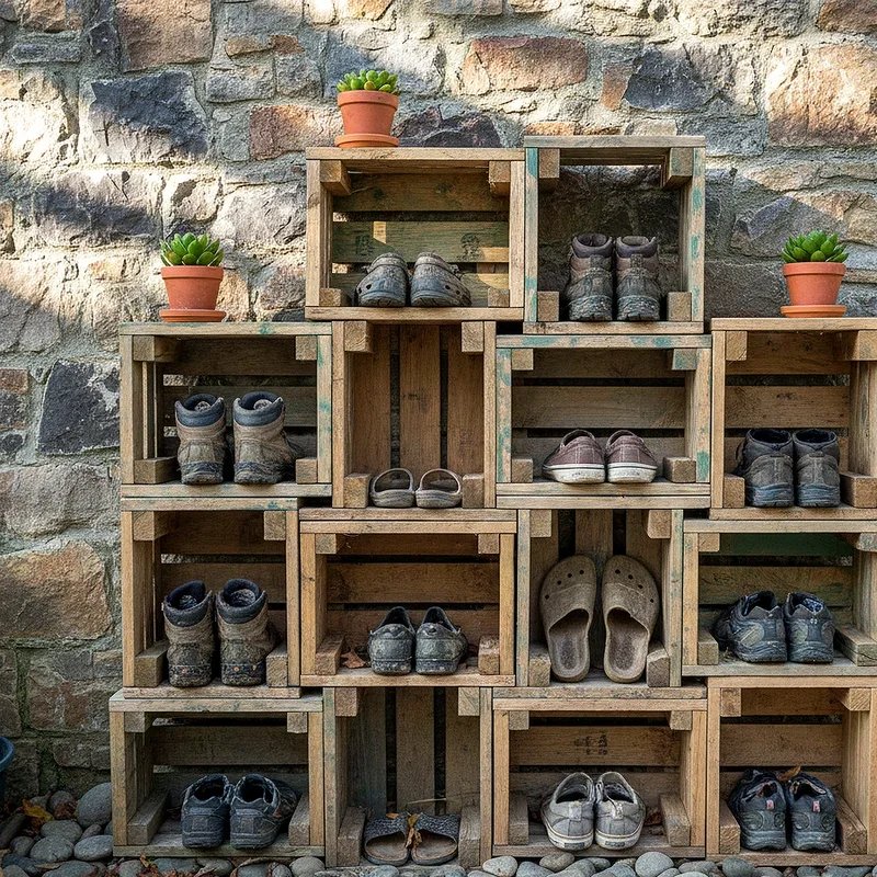 Outdoor Shoe Storage Ideas