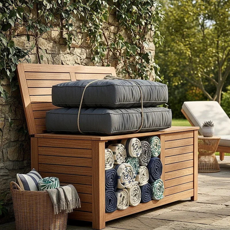 15 Outdoor Cushion Storage Ideas to Stay Organized