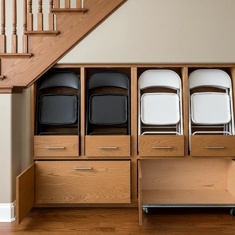 Folding Chair Storage Ideas