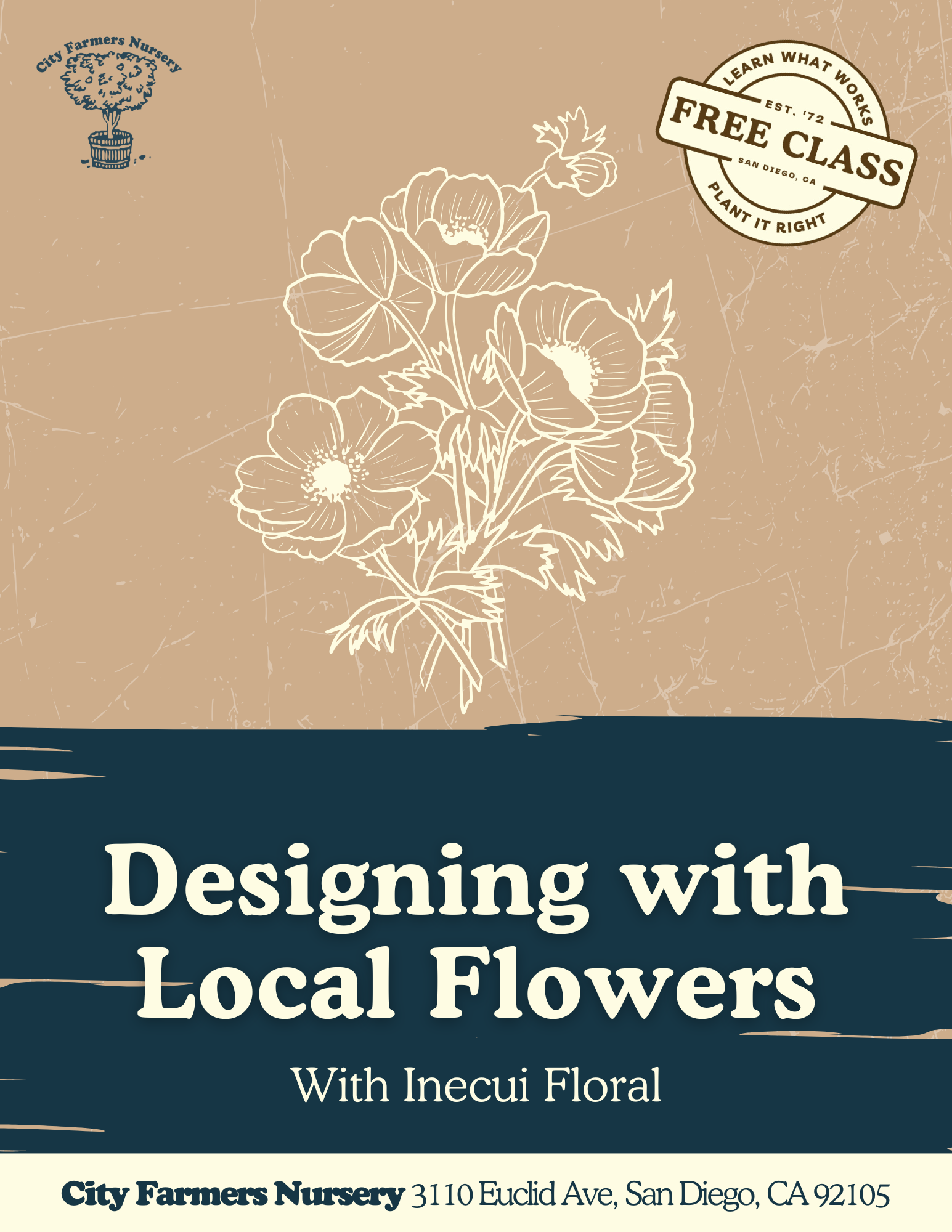 Designing with local flowers