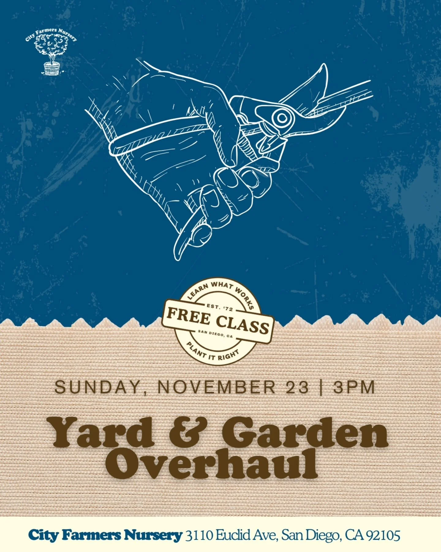 Tackle big yard projects with confidence! Get tips on planning, soil improvement, and plant selection for a complete garden transformation. 

Whether you&rsquo;re renovating a small space or a whole yard, this class will help you plan and succeed.

?