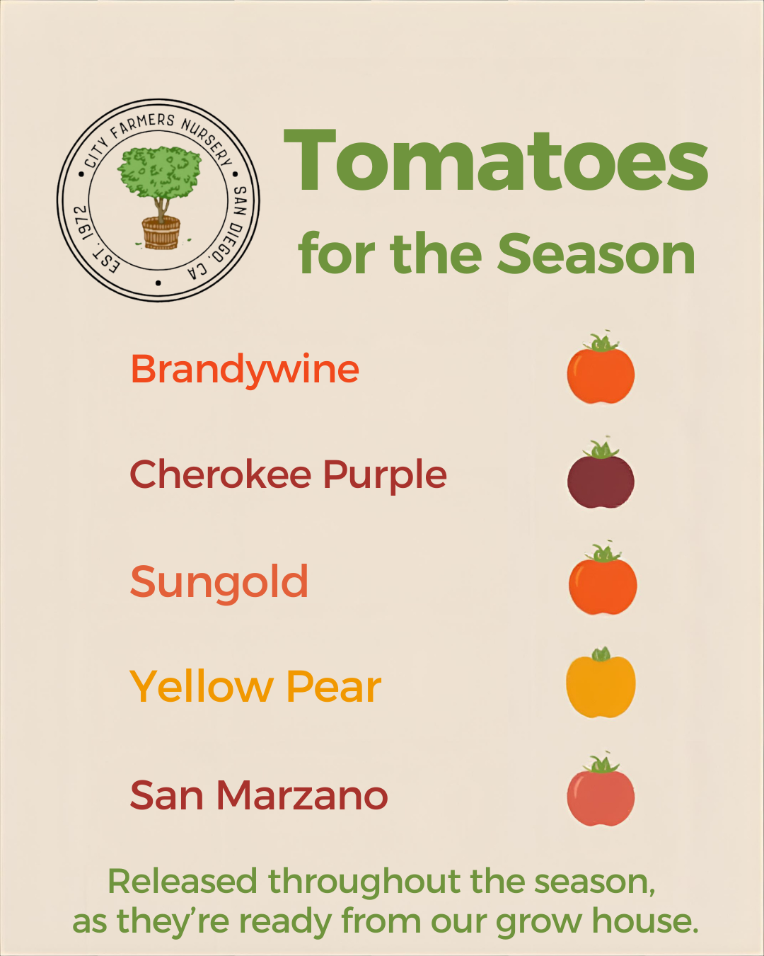 2026 Tomato Varieties