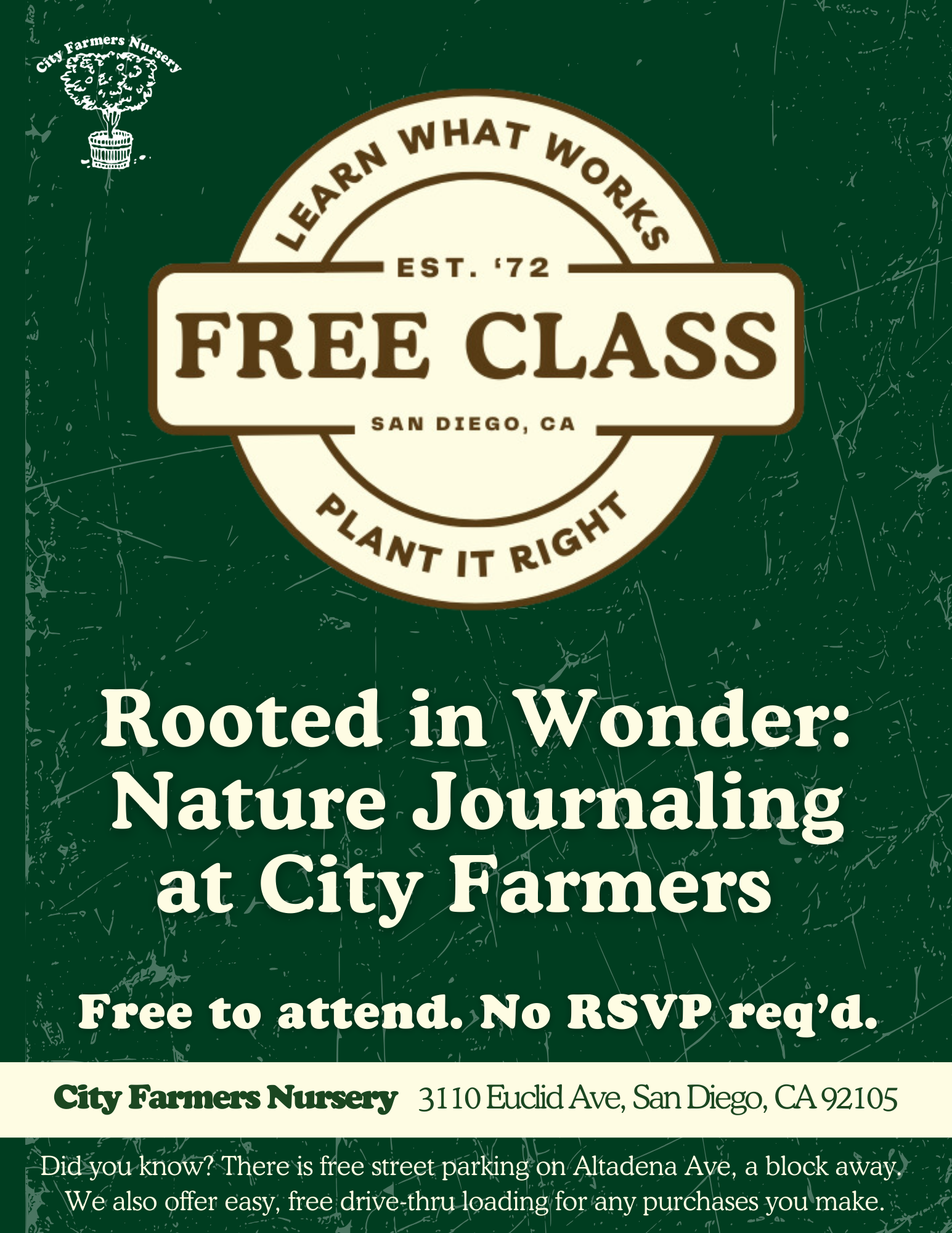 Rooted in Wonder: Nature Journaling at City Farmers 📓🌳