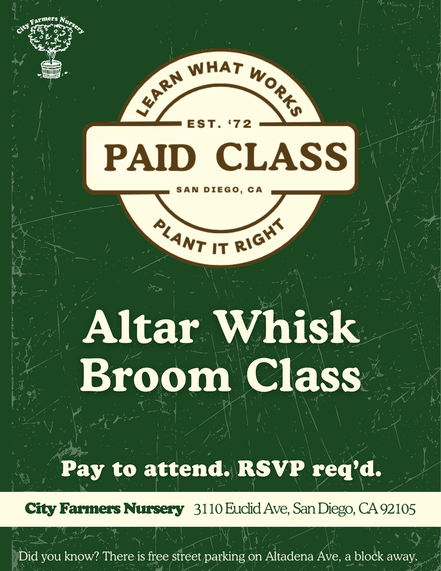 Altar Whisk Broom Class 🧹