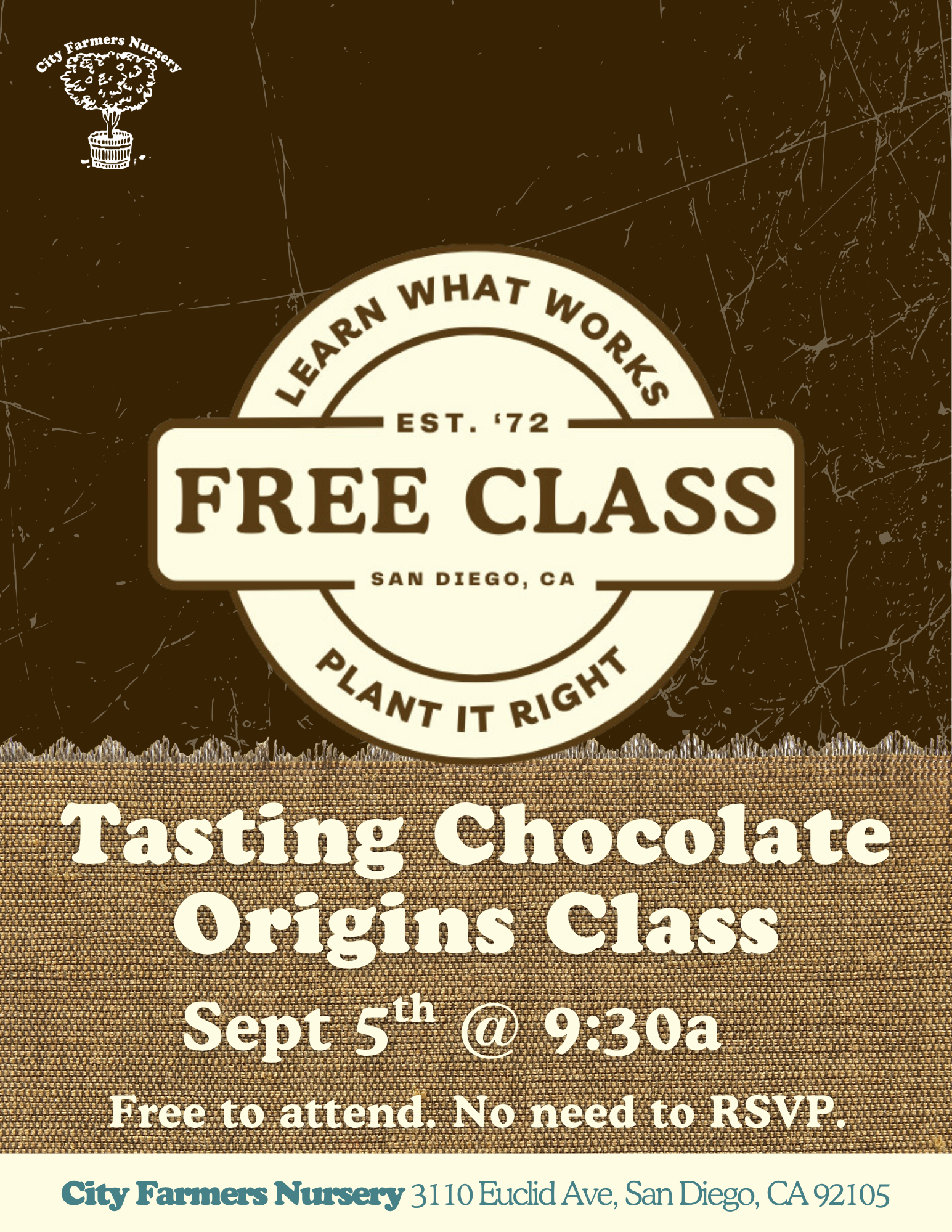 Tasting Chocolate Origins Class