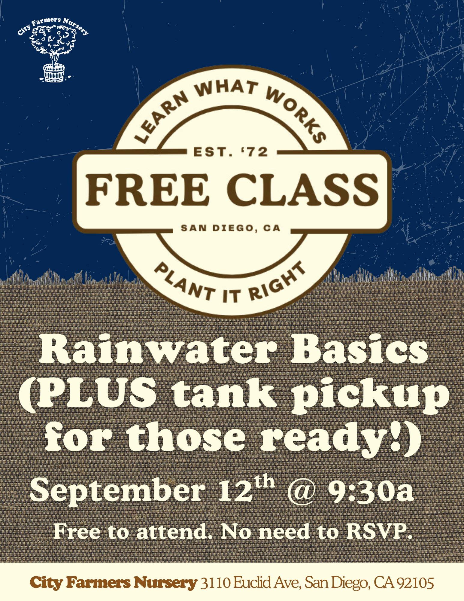 Rainwater Basics (PLUS tank pickup for those ready!)