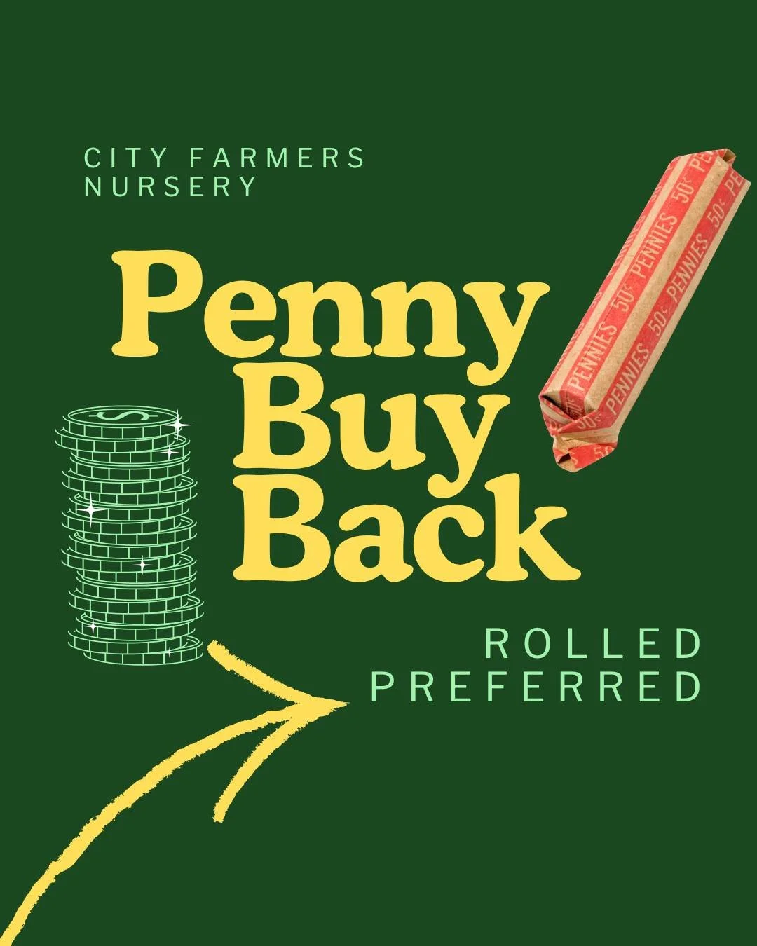 🪙 If you're not a collector, those rolls of pennies sitting in a drawer can be surprisingly helpful as we ride out the end of an era. We're buying back pennies, still giving exact change and keeping Lincoln in motion! If you have rolls you'd like to