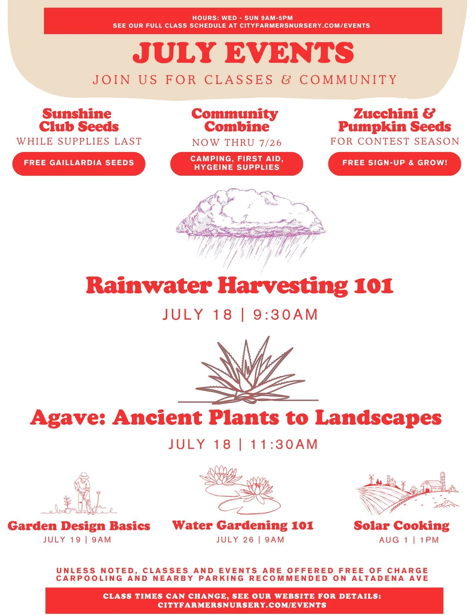 FREE ways to learn, grow, get and give ⤵️

Today alone, you can snag seeds, bring donations, learn how to conserve precious water AND learn about preserving endangered agave in your home landscapes.

Saturday:
Rainwater Harvesting 101 with Brook of @