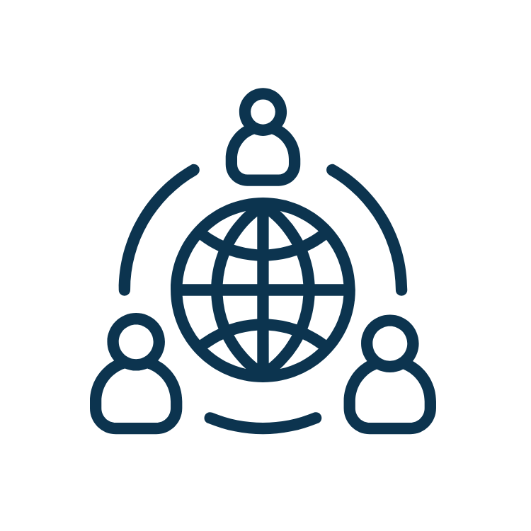 Data backed up in multiple global data centers