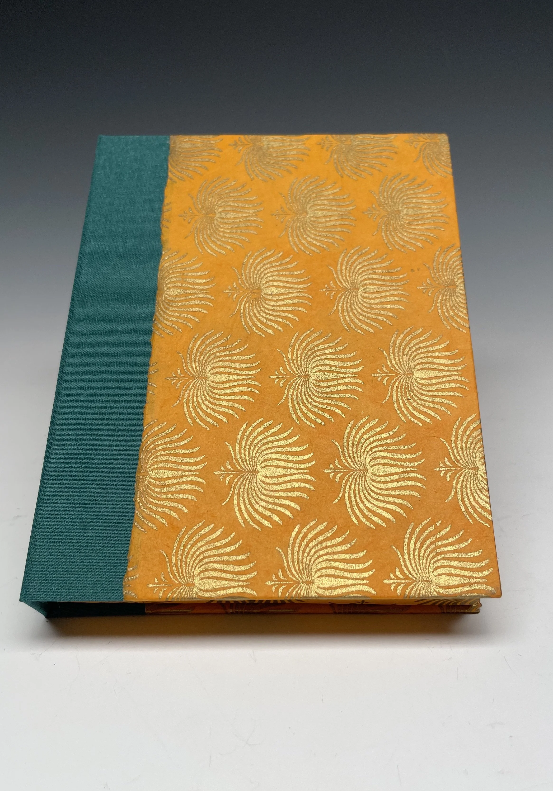 Clamshell Box for Coptic Bound Book, 6 1/2" x 5"x 3/4"
(Exterior ) (Private Collection)