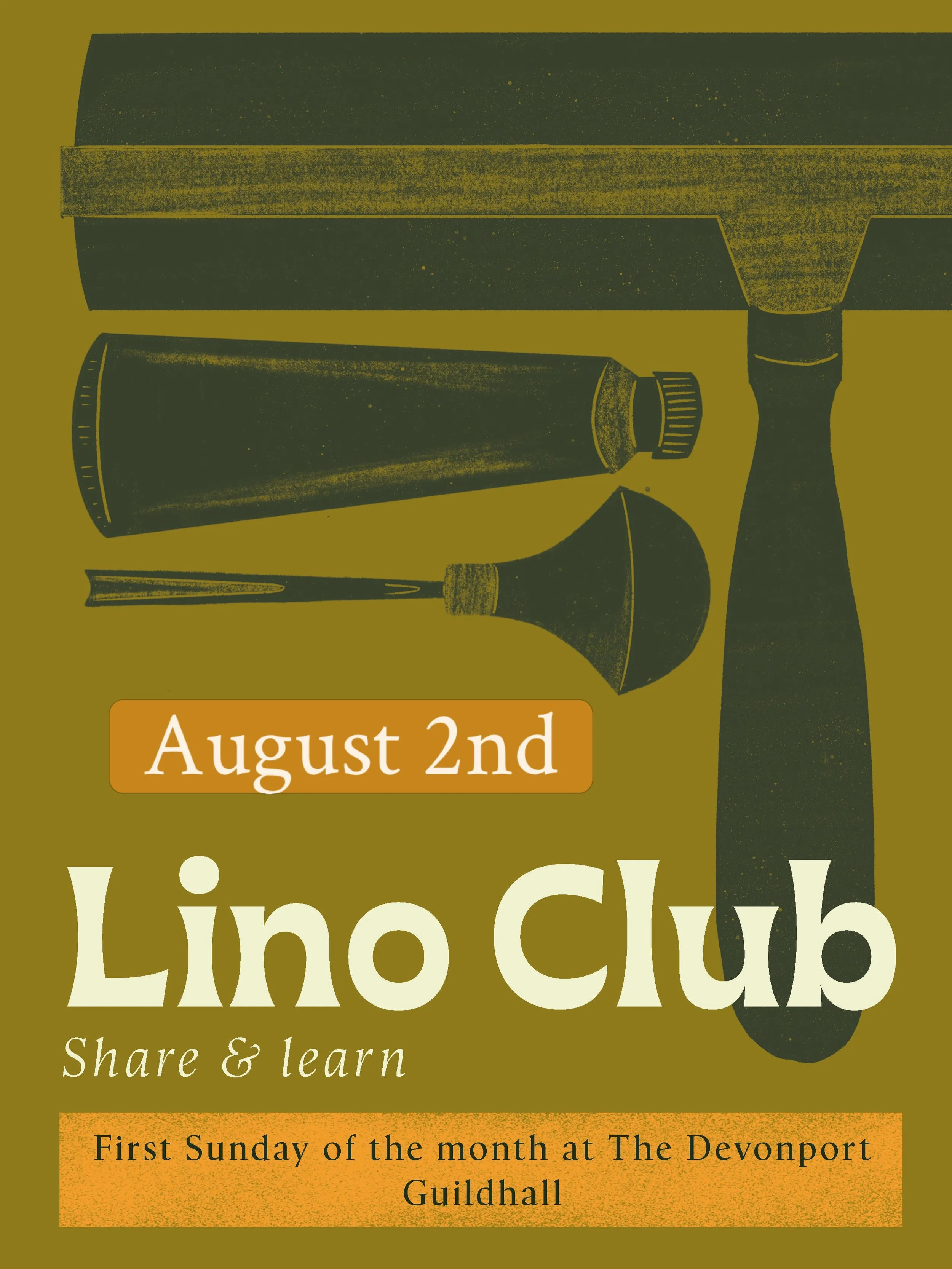 August&rsquo;s Lino club will be on Sunday the 2nd! The link to book your place is in my bio, or find it on The Devonport Guildhall website🌿

Lino club is a friendly space to develop your printmaking practice, with use of a print studio and tutor gu