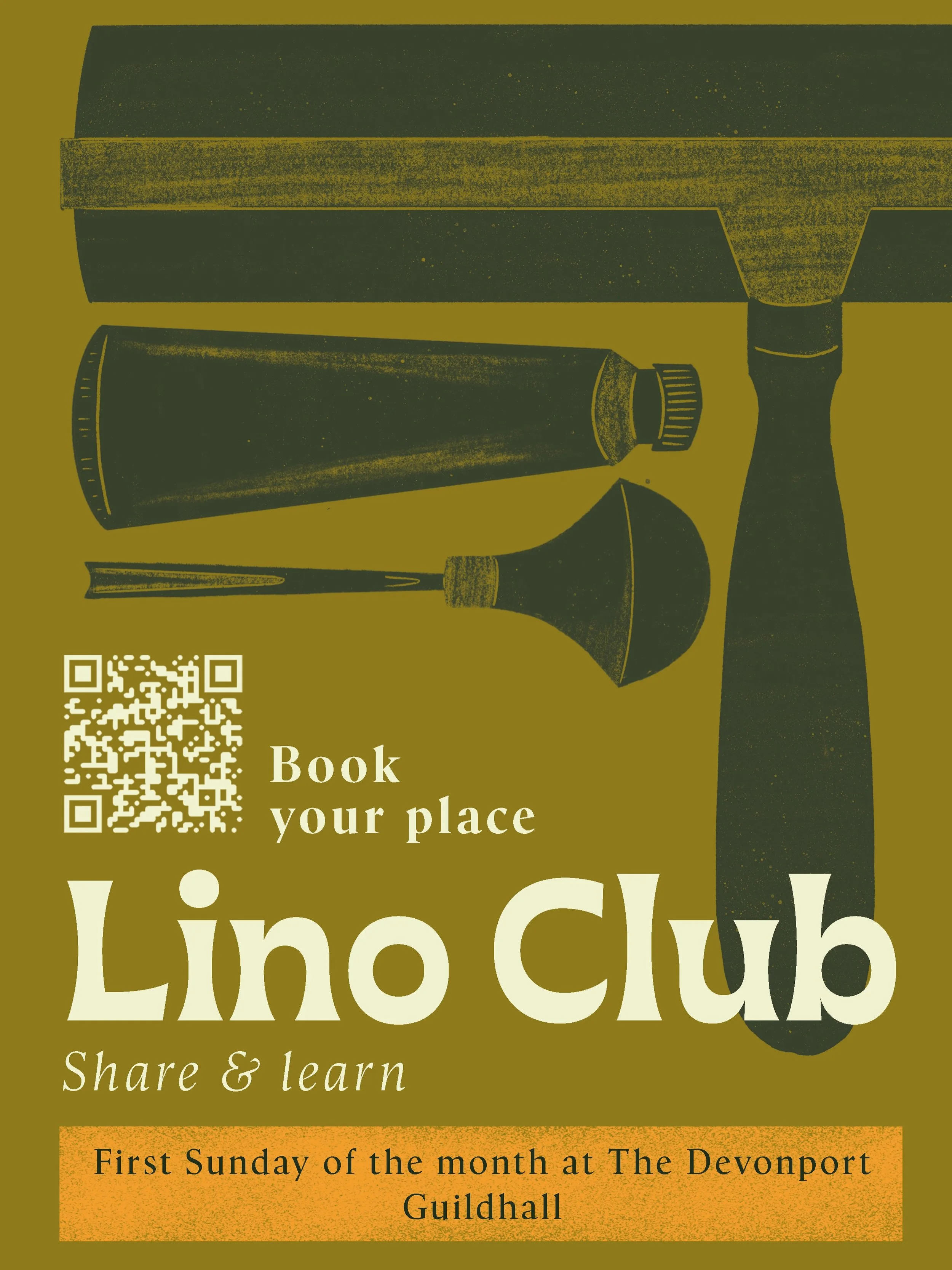 I am starting a linocut club!! For both beginners looking for guidance or experienced printmakers looking for a supportive, social environment to work in🌞

Sessions will run on the first Sunday of the month, 10-1pm, and will include use of the print