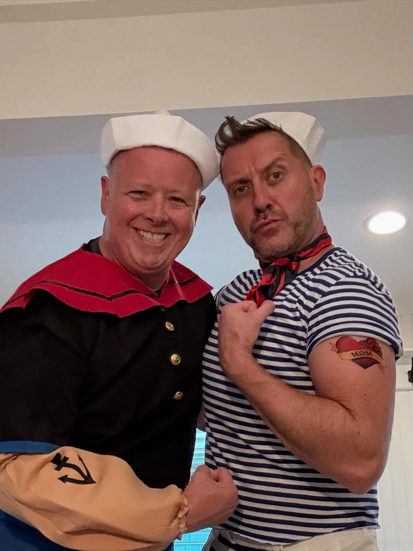 Two Drunken Sailors. #ptown @jamiecnyc #spookybear #popeye