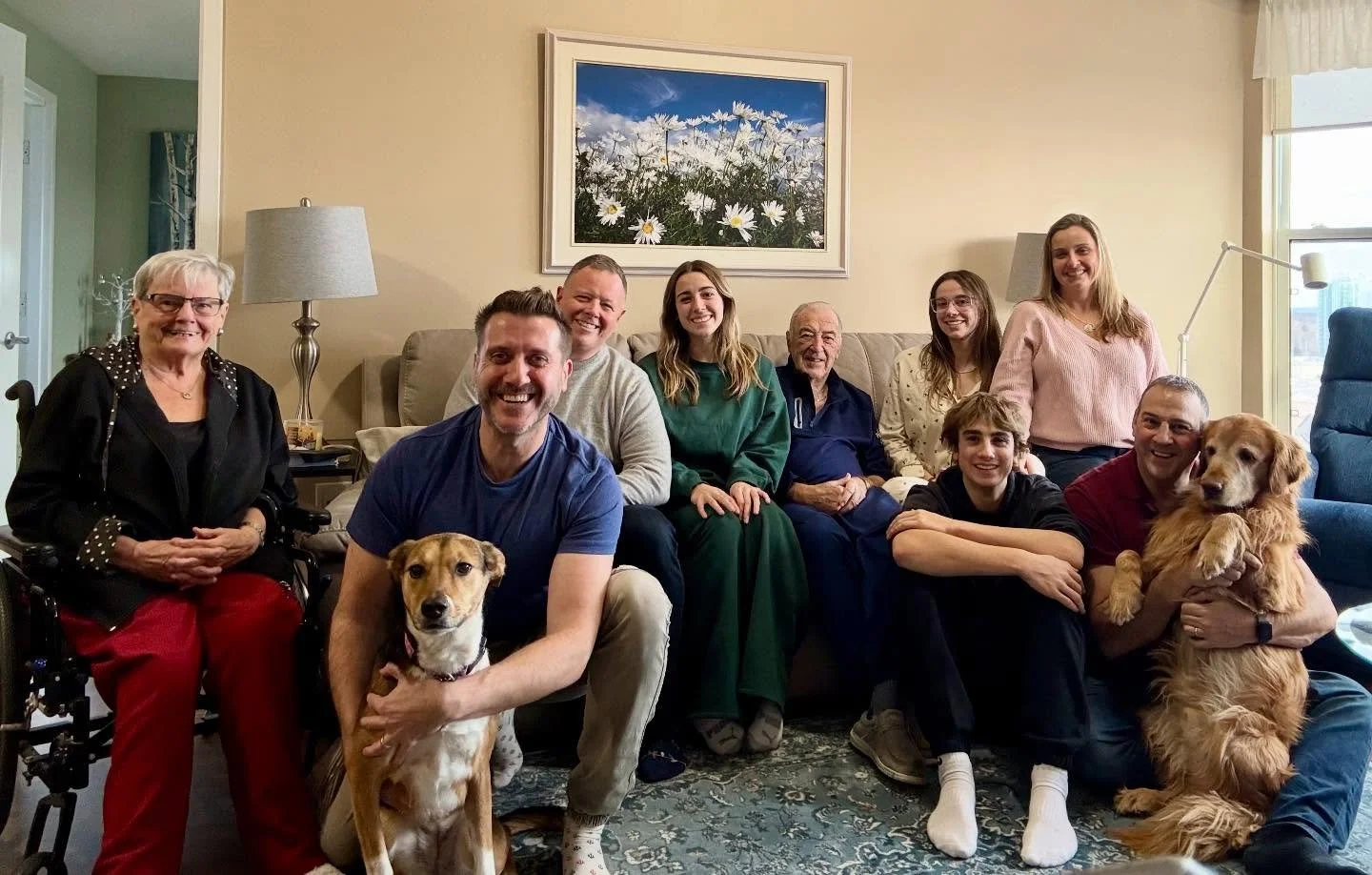 Family Foto! (dogs were bribed for this photo)