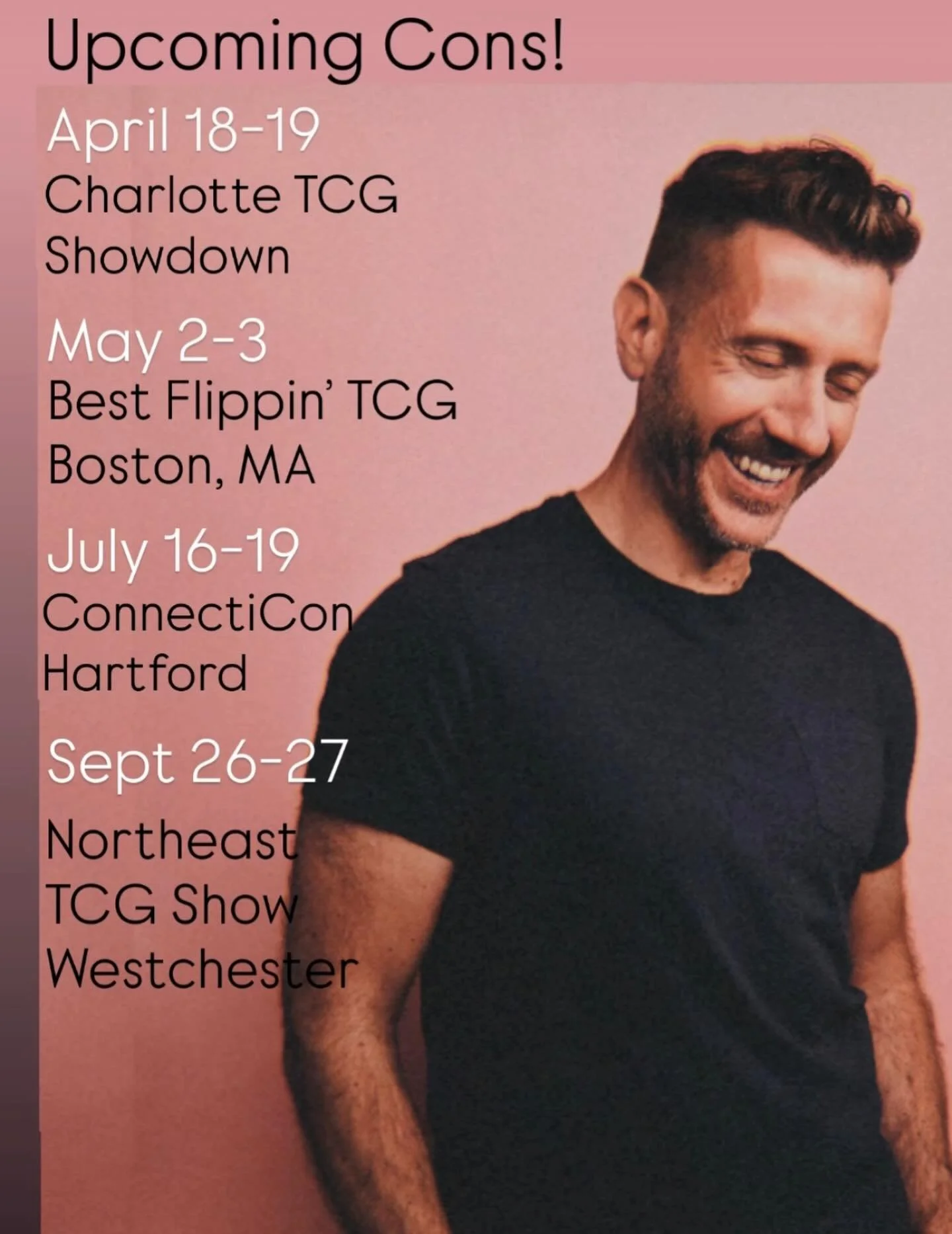 Con Updates! Workin&rsquo; the East Coast - come on out and see me!! @powproductionsnc @flippincardshow @connecticon @westchester_county_center #yugioh #yugiohtcg #tmnt #pokemon